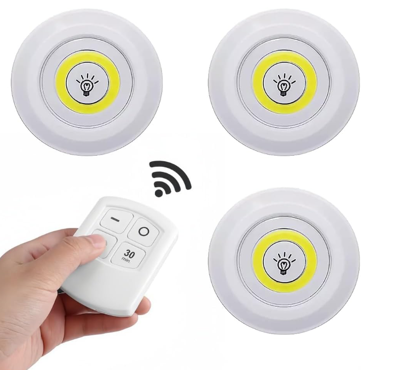 Kit de 3 Luces LED con Control Remoto