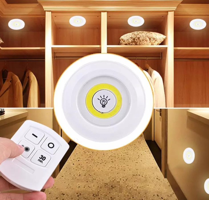 Kit de 3 Luces LED con Control Remoto