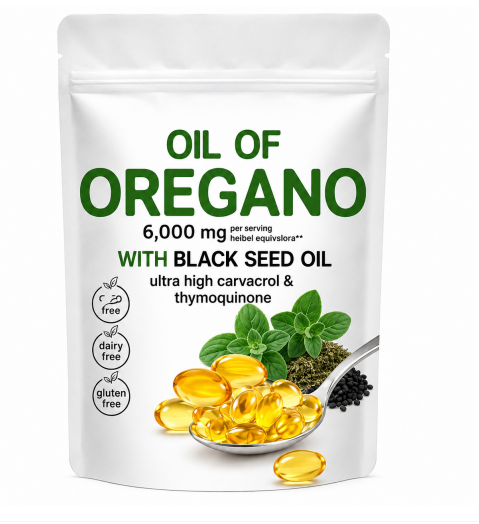 Aceite de Orégano 6000mg con Comino Negro