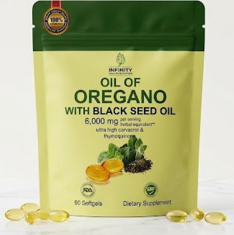 OREGANO OIL + BLACK SEED OIL 6000 mg