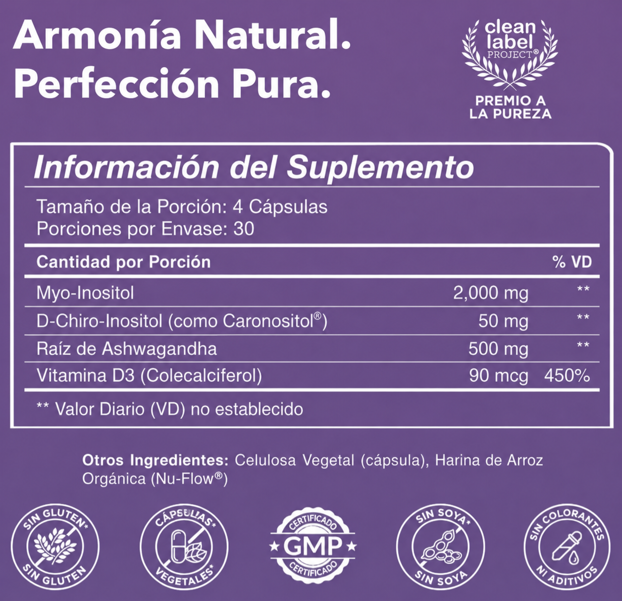 Myo & D-Chiro Inositol 40:1 – Apoyo para Fertilidad, Hormonas y Bienestar